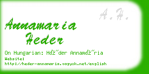 annamaria heder business card